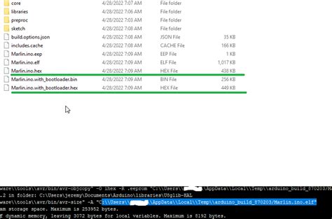 Can I grab the .hex file after building Marlin 2 in arduino and use the ...