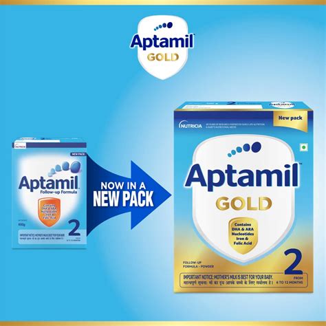 Buy Aptamil Gold 2 Follow up Infant Formula Powder (After 6 months ...