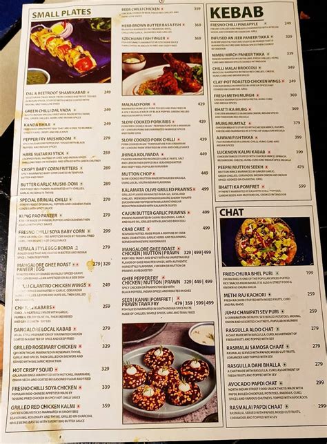 Menu at Peepai Kitchen & Brewery, Bengaluru