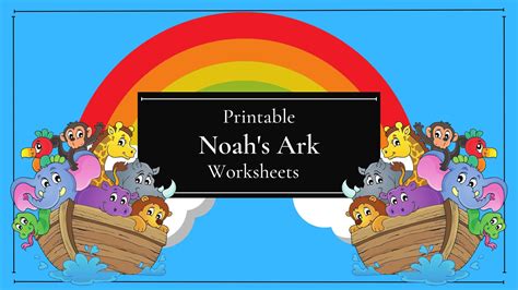 10+ Free Noah's Ark Activity Worksheets