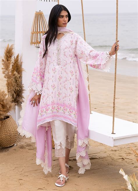 Eid Prints 24 - Lani Blush Shirt And Dupatta – Nainpreet - The Collective