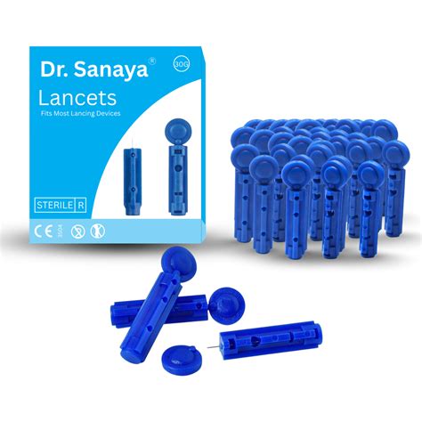 Dr. Sanaya Round Lancets 100 Pcs for Glucometer | Sterile Blood Sampli