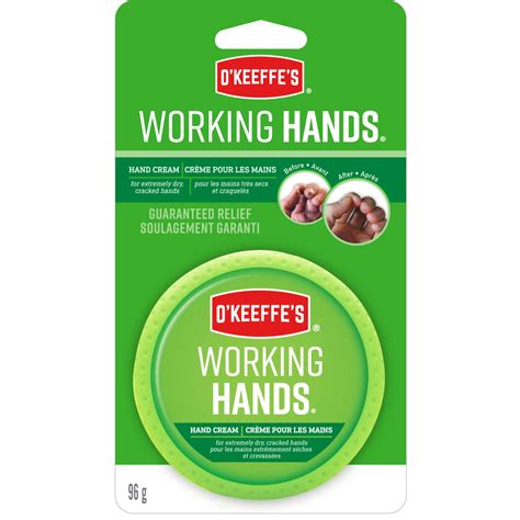 O’Keeffe’s Working Hands Hand Cream Jar for Extremely Dry, Cracked Skin ...
