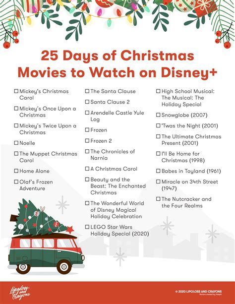 25 Days of Christmas Disney+: The Ultimate Watch Guide - Lipgloss and ...