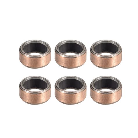 uxcell Sleeve Bearing 6mm Bore x 8mm OD x 4mm Length Plain Bearings ...