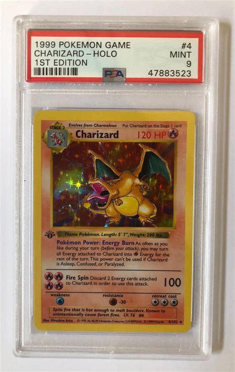 Original Charizard Card 1st Edition