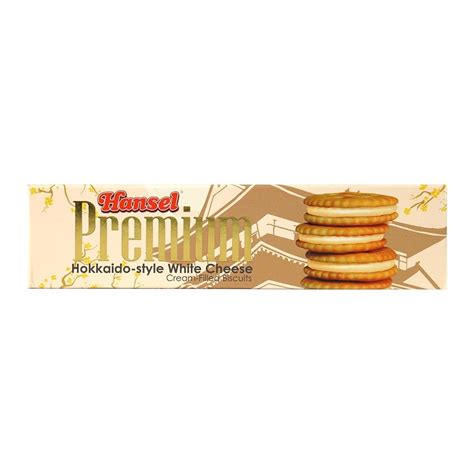 Hansel Premium Hokkaido Style White Cheese Cream Filled Biscuits, 124 ...