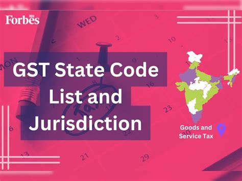 GST state code list and jurisdiction details [2024]