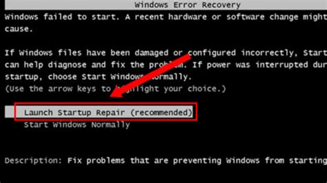 Windows Error Recovery Screen 的图像结果