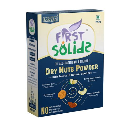 First Solids - Dry Nuts Powder 100g | Homemade Healthy Dry Fruit Mix ...