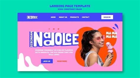 Design de modelo de cores de alto contraste | PSD Grátis