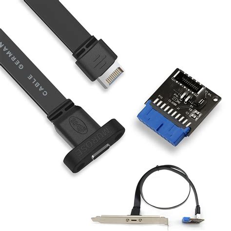 Buy Murose USB 3.1 Front Panel Header Extension Cable,MUROSE USB C ...