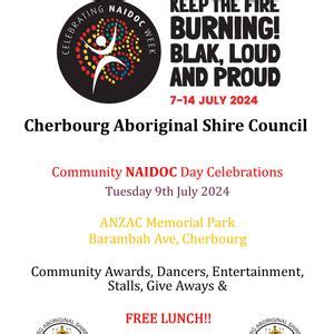 Community NAIDOC Celebration - Cherbourg, Memorial Park Cherbourg ...