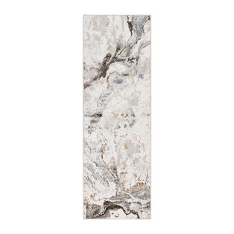 Style Selections Nightsky Marble 2 X 6 (ft) Brown Indoor Geode Runner ...