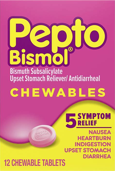 Buy Pepto Bismol Digestive Medicine, Upset Stomach and Diarrhea Relief ...