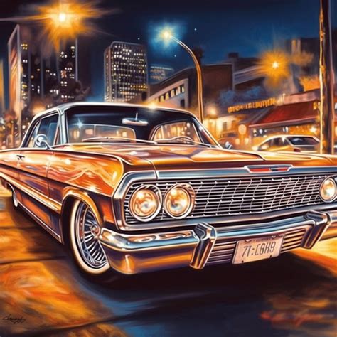 Lowrider Cars Art