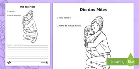 Ficha de atividades para o Dia das Mães