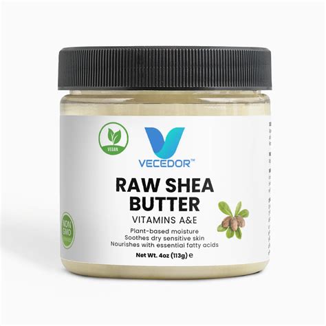 VECEDOR Raw Shea Butter – 100% Pure & Unrefined Moisturizer for Hair ...