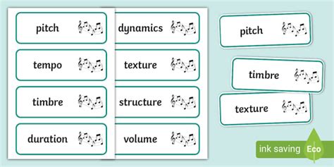 Music Vocab (teacher made) - Twinkl