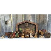 Buy Toyfunny Nativity Puzzle with Wood Burned Design, Wooden Jesus ...
