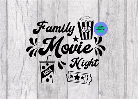 Family Movie Night Clip Art