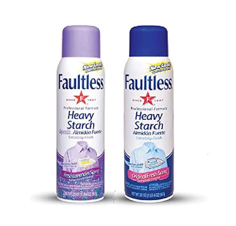 Faultless Ironing Spray Starch | 567g x 2 | Lavender & Heavy Starch ...