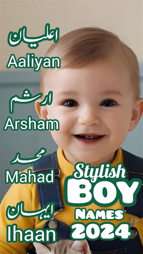 Latest modern muslim boys names 2024 stylish islamic names muslim baby ...