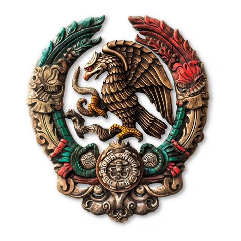 Premium Photo | Artistic rendition of mexico's national emblem