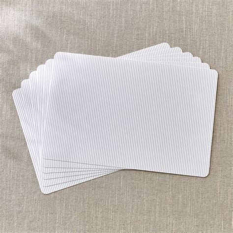 Buy Meadows Theme Set of 6 PVC Striped Print Placemats from Home Centre ...