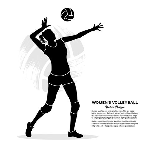 Volleyball Players Serving