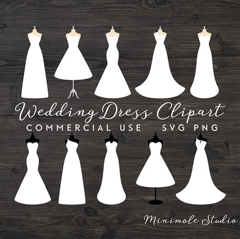 Wedding Dress Clipart Black And White at Christina Gonzales blog