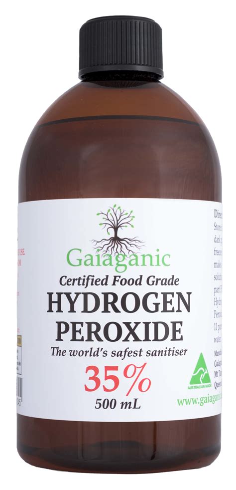 CERTIFIED FOOD GRADE HYDROGEN PEROXIDE 35% 500ml - Nathan Small ...
