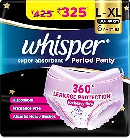 Amazon.in: Whisper Landing: PERIOD PANTIES