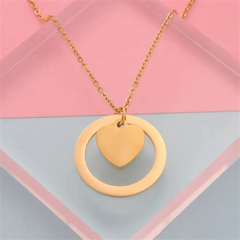 Heart Shape In Circle Pendants – Happy Print Club