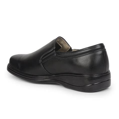 Buy Gliders (Black) Formal Slip on Shoes For Men 2042-01 By Liberty