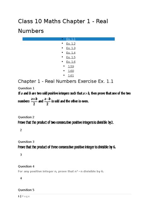 Image result for Class 10 Maths Chapter 1 MCQ Question