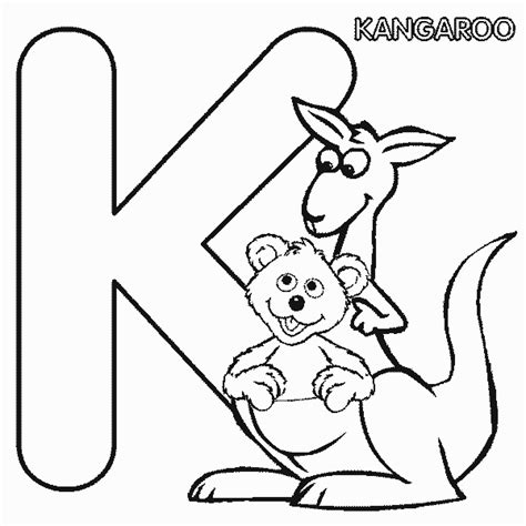 Letter K Coloring Page - Coloring Home