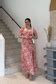 Ellora Pink Floral Maxi Sundress