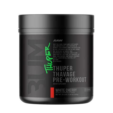 Thumper Thavage Pre-Workout by Raw - Natty Superstore