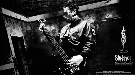 Download Slipknot Paul Gray Commemoration Wallpaper | Wallpapers.com