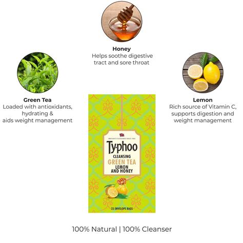 Buy TYPHOO GREEN TEA LEMON & HONEY 25 TEA BAG BOX Online & Get Upto 60% ...