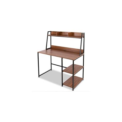 Buy ELECWISH Computer Desk with Hutch and Bookshelf 47 Inches Home ...