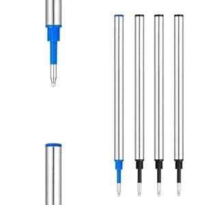 DunBong Rollerball Pen Refills, Roller Ball Fine Point 0.5mm, Blue Ink ...