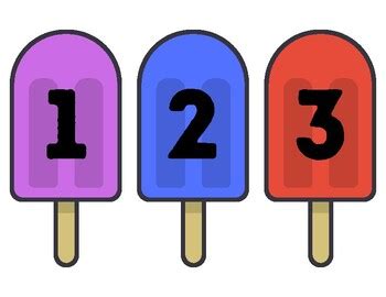 Image result for Numbers Popsicles