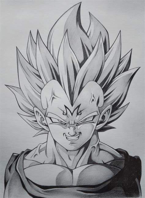 Majin Vegeta Drawing
