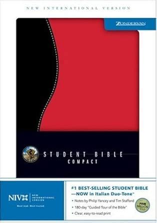 Buy Student Bible: New International Version, Dark Black/red Printed ...