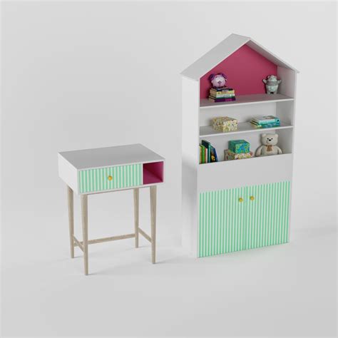 Craft Villa Toddlers’ Table with Display Cabinet – Boingg!