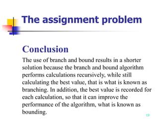 Image result for To Implement Assignment Problem Using Branch Andbound Program