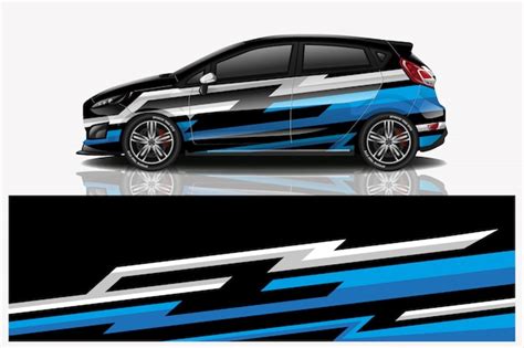 Suv car decal wrap | Premium Vector
