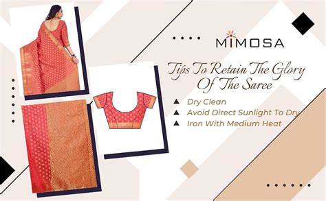 MIMOSA Women's Art Silk saree Kanjivaram Style Color : Strawberry (4171 ...